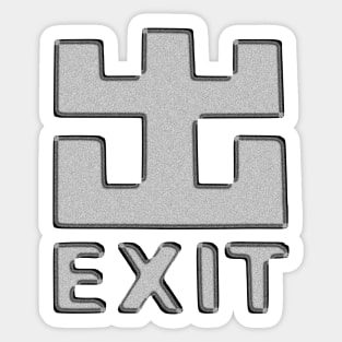 Hard Dance Exit Sticker